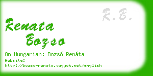 renata bozso business card